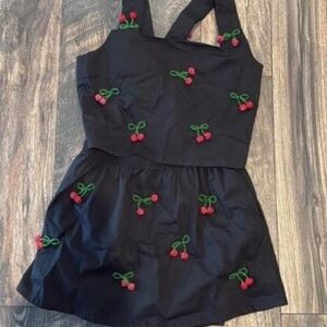 Queen of sparkles Black Cherry shorts set Xs new!